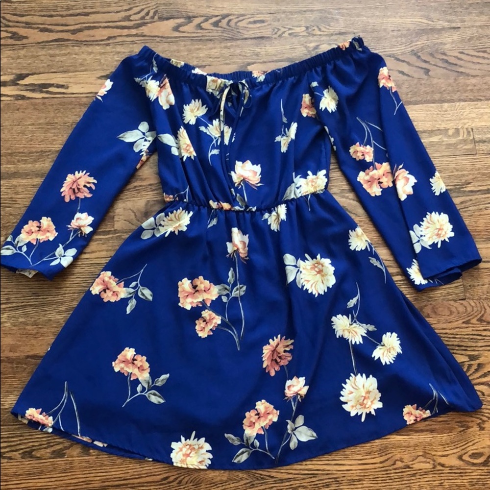 Off shoulder floral dress